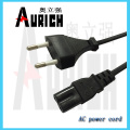 Eu PVC Electrical Plug Cable Ac Power Cord with popular